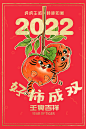 虎年IP设计虎柿丹丹老虎卡通形象本作品已注册版权可授权合作774396206