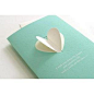 情人节礼物〓韩国ladmaid告白祝福贺卡卡片|绿色立体爱心