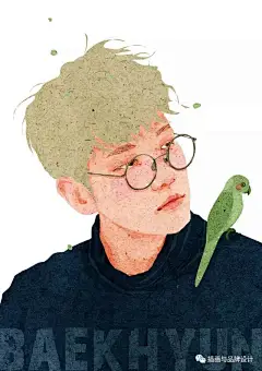 I&amp;B插画丨画插画这种技法狠赞啊，在肌理纸上填色，一张张清新暖心的画作