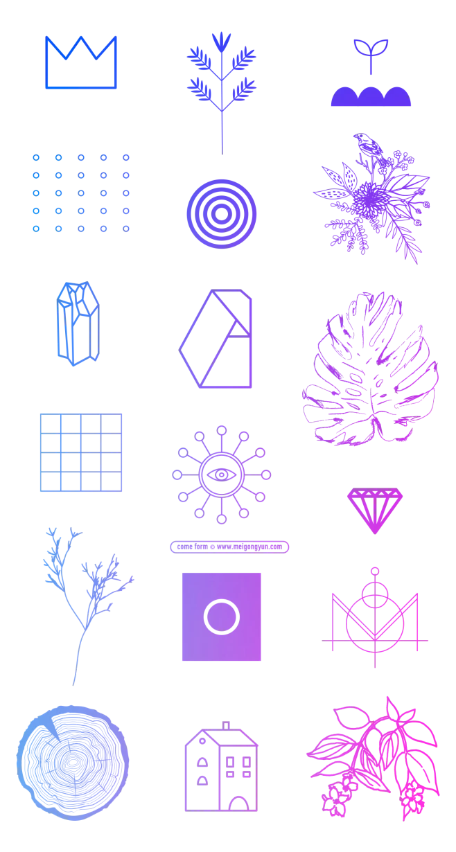 icon时尚个性另类的矢量图标合集包_PNG：图片_ png素材图片素材-花瓣网