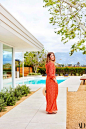 Moore by the pool.