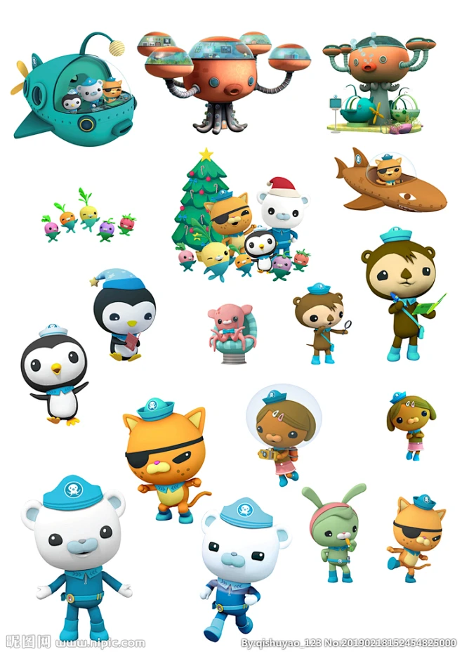 海底小纵队人物-花瓣网