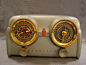 Antique Retro 1953 Crosley OLD Dashboard Style Alarm Clock D 25 GN Tube Radio | eBay