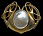 珠宝｜“海洋之心”（误）。1900~1910s的心形首饰设计。 ​​​​