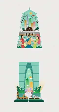 2016苏州首届城市定向赛城市宣传插画 - 视觉中国设计师社区