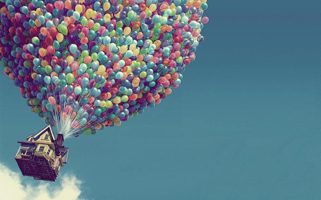 Up (movie) balloons ...
