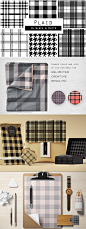几何线条图形无缝纹理 Geometric Lines Vector Patterns