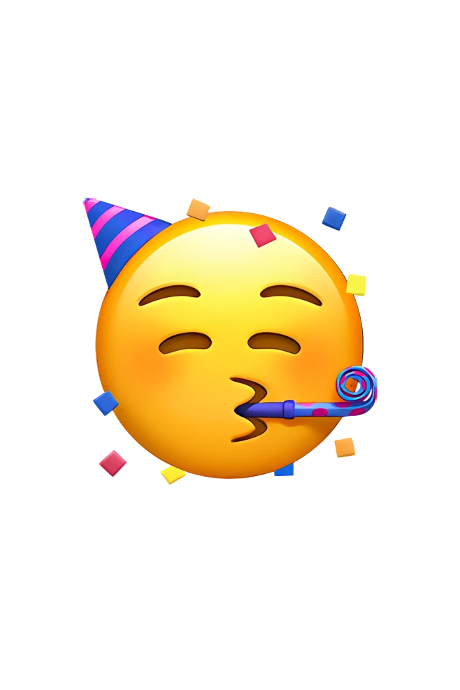 Partying Face Emoji-花瓣网