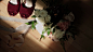 美丽的花组成的婚礼花束。婚礼鲜花