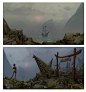 Practice Speed-painting, Gabriel Gomez : Personnel vis.dev. explorations and color sketches