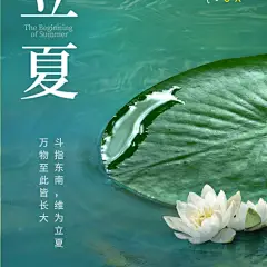 立夏节气祝福实景排版手机海报