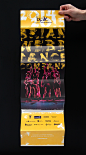 Brian Webb Dance Company : The creative for 2014/2015 Brian Webb Dance Company features bright colours and hand rendered type. The brochure folds out showcasing each of the 6 dance companies. The back side showcases the dancers from Les Ballets Jazz de Mo
