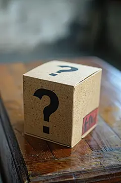AI数字艺术问号盒子盲盒图片-众图网