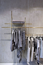 Flagship Store Lala Berlin - shelving and display of clothes: