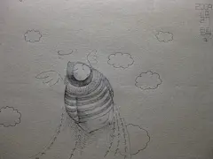 头子  的插画 胖子