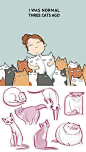 小猫咪绘制大全，喜欢喵喵的收了！ ​ （转）@简笔画教室 ​ ​​​​