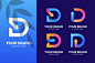 字母D，logo标志