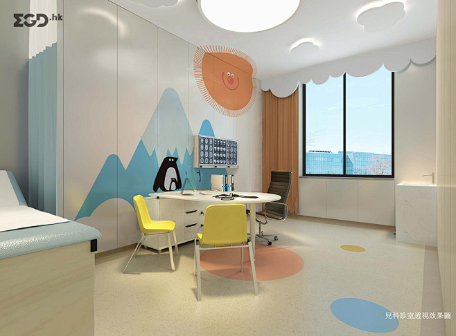 义乌市妇幼保健院空间图形设计 © 北京灵...