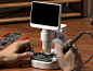 BEAVERLAB Darwin M2 detachable digital microscope has hybrid zoom with 1600x magnification