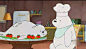 【一个超级魔性的剧《咱们裸熊》】该剧是2015年推出的电视卡通，改编自网络漫画《The Three Bare Bears》，讲述一只叫Grizzly的热血灰熊、一只叫Panda的死宅熊猫、一只叫Ice Bear的蠢萌北极熊的日常生活故事。第一季：L【7月】We Bare Bears 咱们裸熊 S01E01 Our Stuff 咱的东西 【個人字幕】第二季：L【2月】咱好熊弟 We Bare Bears S02E01【康复中心】