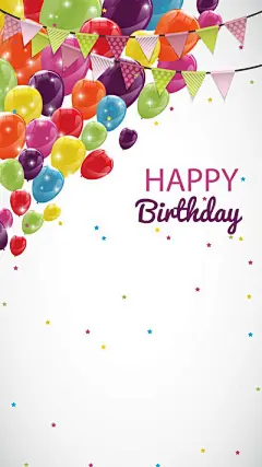 彩色气球生日贺卡H5背景素材，来自爱设计http://www.asj.com.cn