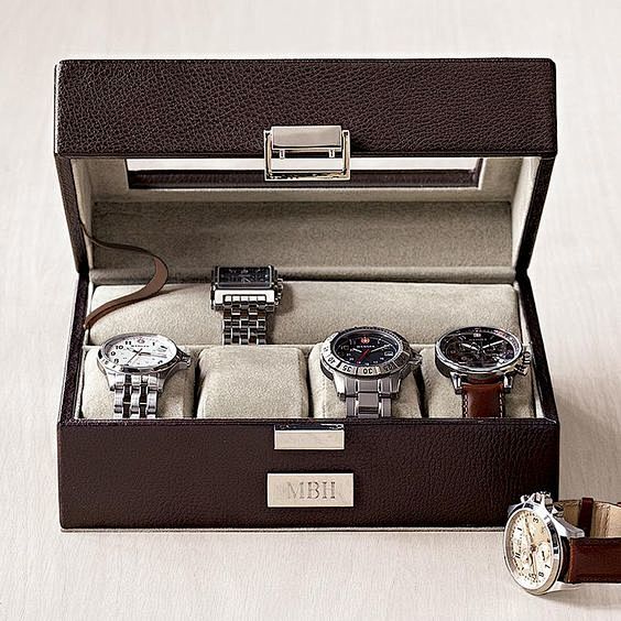 Leather watch case $...