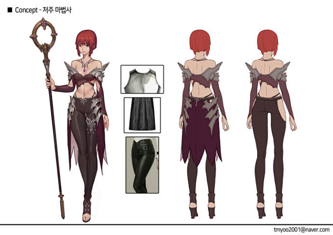 Taimin Yoo 角色概念设计#设计...