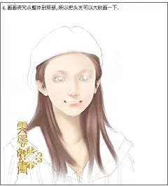 人物绘画之脸部和头发简易教程 中国插画网