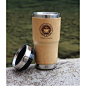 Bamboo Insulated Travel Mug : Bring your favorite tumbler for your favorite coffee as well! This eco-friendly Bamboo Insulated Travel Mug is what you need in your life! This stainless steel accent thermo mug is really good for travel while holding your fa