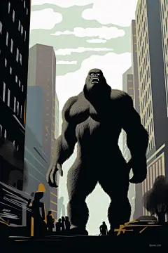 Midjourney_Prompts__Marty_a_vector_illustration_of_king_kong_in_a_city_a3f44012-8457-4bc7-99e6-65ca9d4a53bb_xpanx