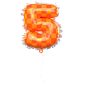 Balloon Number 5  3D Icon