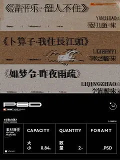 中式美学噪点海报