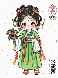 古风少女绘画版 - 小红书
