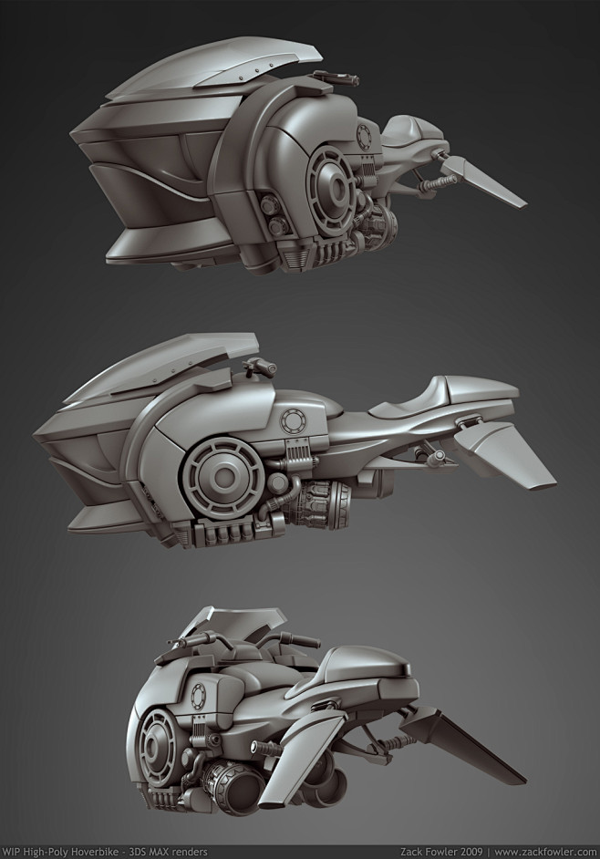 Hoverbike 3D WIP by ...
