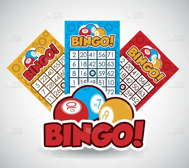 Bingo设计，矢量插图。素材-花瓣网