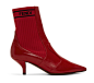 Fendi: Red Rockoko Boots | SSENSE,Fendi: Red Rockoko Boots | SSENSE