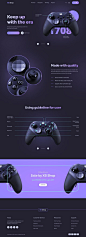 其中包括图片：Landing Page - Game Console