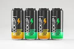 13款饮料汽水易拉罐包装样机模板 Glossy Soda Can Mockup Set插图(7)