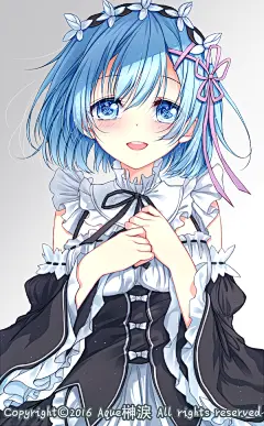 Re:从零开始的异世界生活 蕾姆 同人图 插画 壁纸 | 雷姆 | 半次元-第一中文COS绘画小说社区