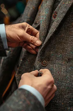 AI数字艺术西装定制西服店摄影图-众图网