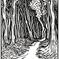 Forest by Vincent Van Gogh Illustrated Booklet Coloring Page