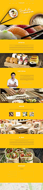 Sushi web-design on Behance