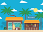 Summer bar