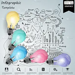 插画业务。设计创意和概念思维。为了成功，计划，思考，搜索，分析，沟通，未来的想法，创新的技术现代。