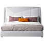 意式真皮床现代简约创意女生卧室双人床1.8米储物网红轻奢床1.5M