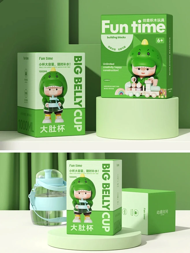 原创- 很难拒绝这么可爱的大肚杯包装 -...