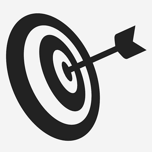 瞄准击中打击图标_88ICON https://88icon.com 瞄准 击中 打击 命中 靶心 箭 射箭 目标命中