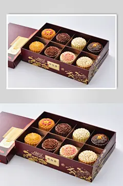 AI数字艺术中秋节送礼月饼礼盒图片