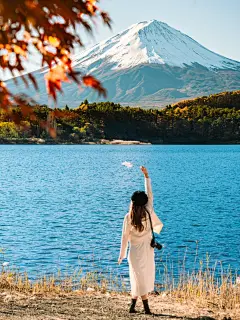 走进漫画壁纸里的富士山河口湖枫叶红了 - 小红书