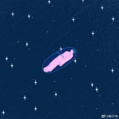 鲸鱼插画
作品来自投稿作者@尘螨少女波比 ​​​​